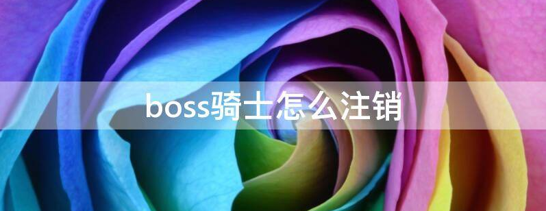 boss骑士如何注销