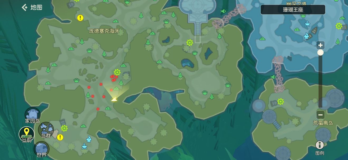 海岛纪元珊瑚王座元素之灵坐标介绍