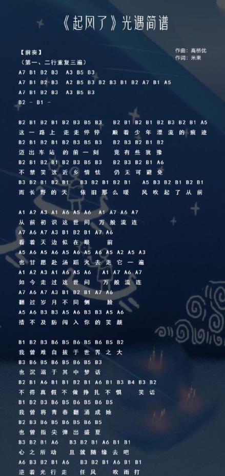 光遇手碟乐谱分享介绍