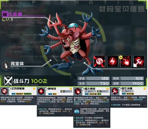 数码宝贝新世纪完全体图鉴一览