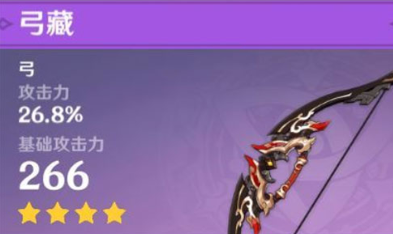 原神弓藏适用角色介绍