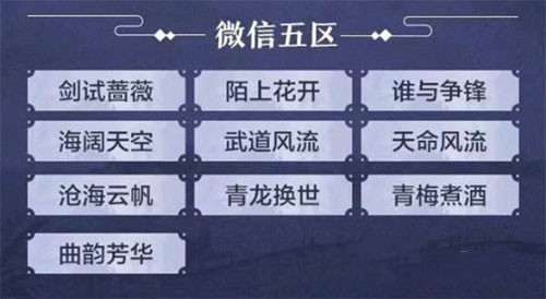 天涯明月刀手游微信区名字一览