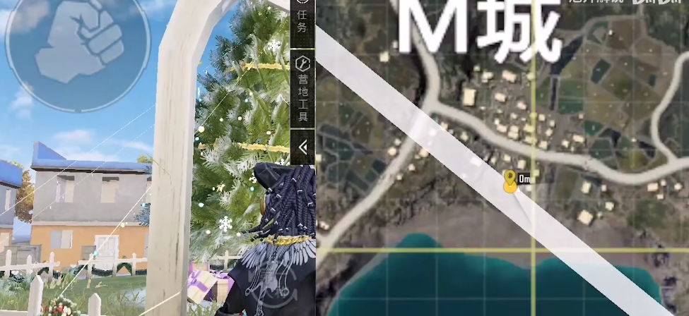 和平精英圣诞树位置2020