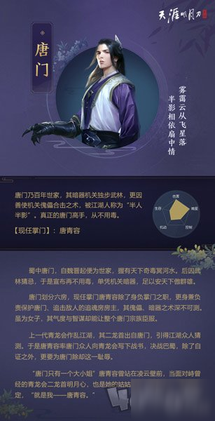 天涯明月刀手游唐门怎么玩 唐门属性技巧介绍