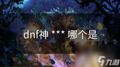 dnf神 *** 哪个是