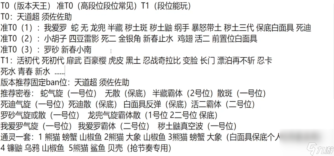 火影忍者手游最强忍者推荐 忍者排名盘点