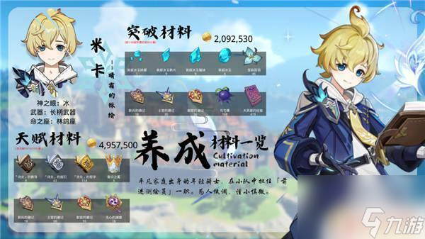原神米卡怎么获取 原神米卡培养材料全收集指南
