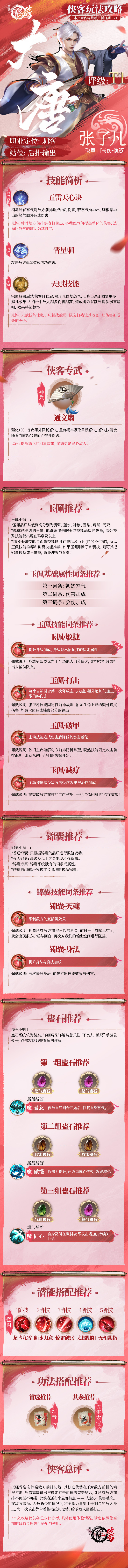 侠客攻略|大唐阵营·破军——张子凡