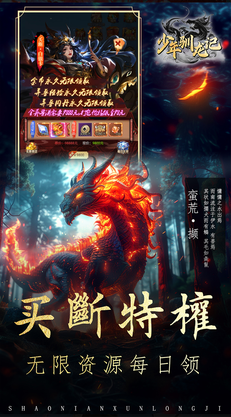 少年驯龙记（0.05折高倍返代金）